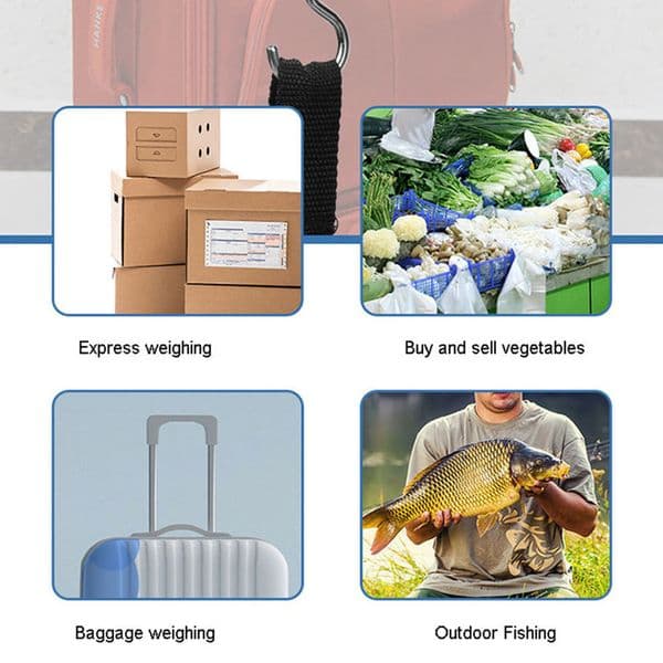 Electronic 50Kg 10g Hanging Scale LCD Kitchen Digital Scale BackLight Fishing Weights Pocket Scale Travel Luggage Scales