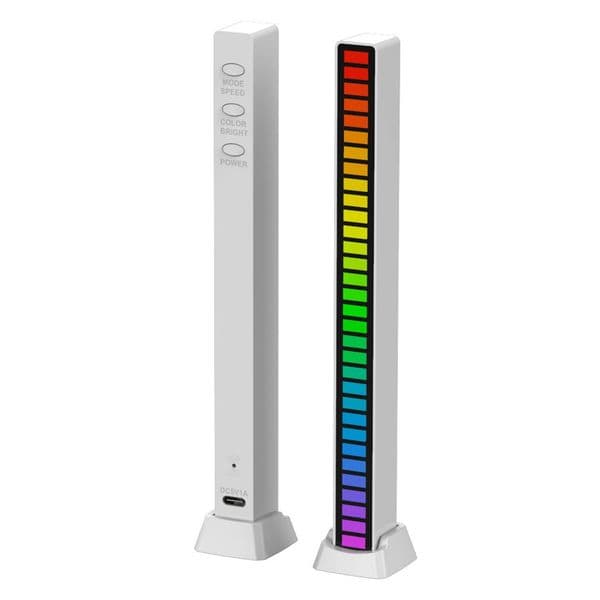 LED New Strip Light Sound Control Pickup Music Rhythm Light Atmosphere Light RGB Colorful 2025 Tube USB Rechargeable Ambient Light