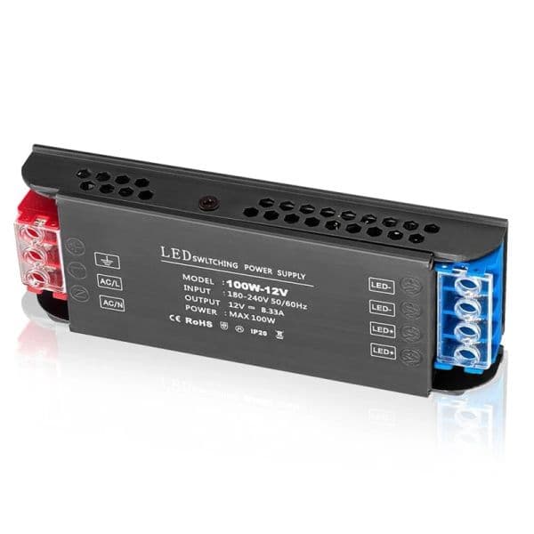 LED Transformer 12 V 100 W, LED Transformer 230 V to 12 Volt DC, new 2025 Power Supply Transformer Switching Power