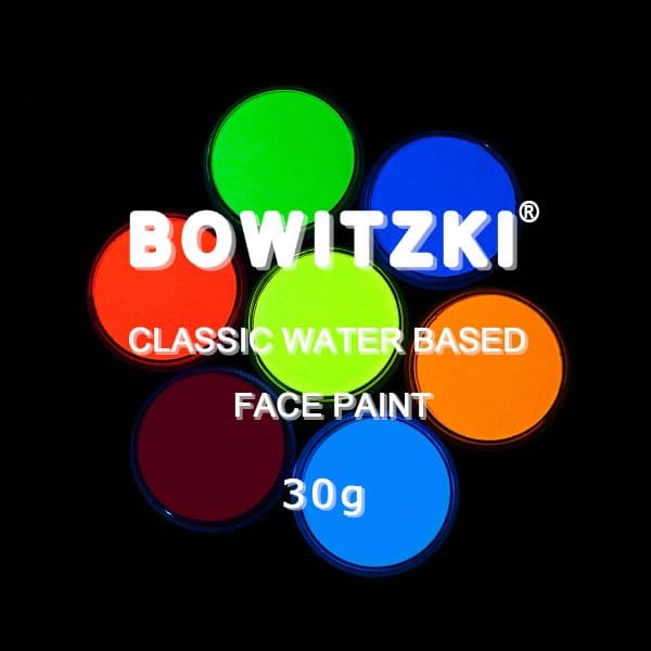 b f Professional Bowitzki UV Glow g Face Paint Body Water Based painting Makeup Safe for Kids and Adults Split Cake Sin