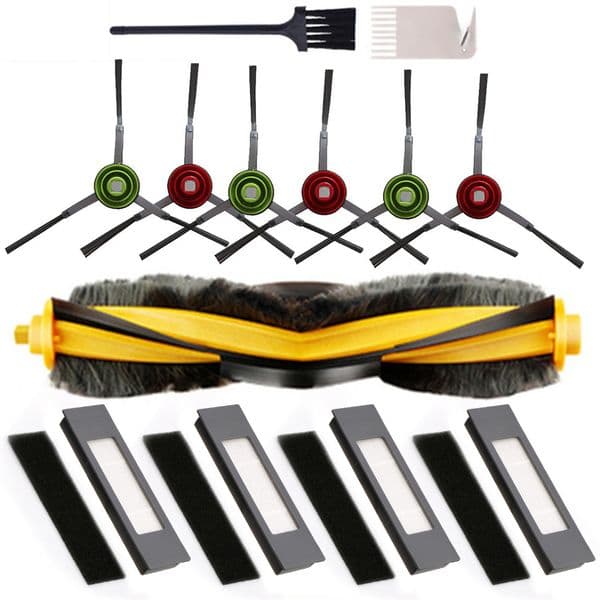 1set Filter Main Side Brush Mop Dust Bag Cleaning Brush For Ecovacs Deebot OZMO 920 950 T5 T8 T9 Robot Vacuum Cleaner Accessorie