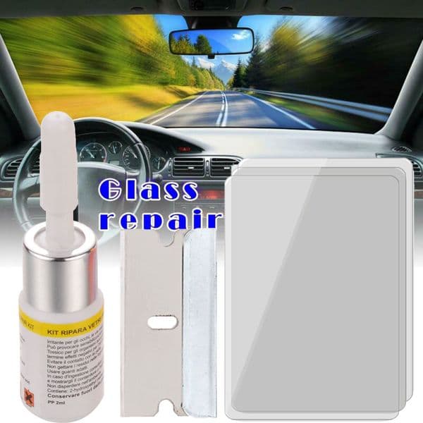 5Pcs/set Car Glass Repair Resin Kit Windshield Windscreen Casement Auto Glass Tools Windshield Repair Glue Glass Repair Fluid