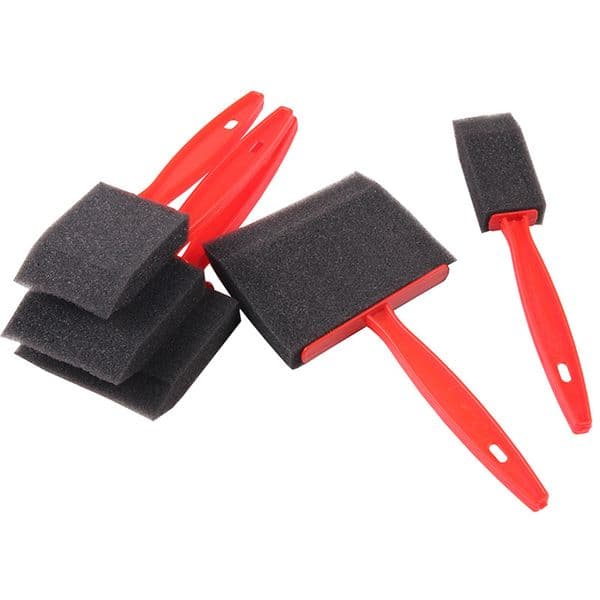 5 Pcs Sponge Foam Paint Brush Oil Stain Polyurethane Hand DIY Craft Art Paint Cleaning Brush Set Hand Tools Cleaning Tools