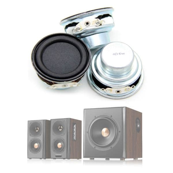 Audio 1PC 40MM 4 Ohm 6W Full Ranges Speaker Rubber Side NdFeB Magnetic Mini Portable Loudspeaker Sound Home Theater