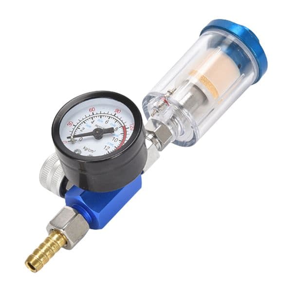 Spray Gun Air Regulator Pressure Gauge Inline Oil Water Trap Filter Separator JP/EU/US Adapter 140PSI PneumaticTool For Airbrush
