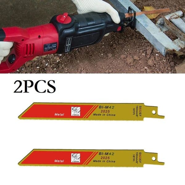 2Pcs S922EF 150mm 6inch Jigsaw Blades Reciprocating Saw Blades Set Flexible For Metal Fast Cutting Tools Jig Saw Blade Tool