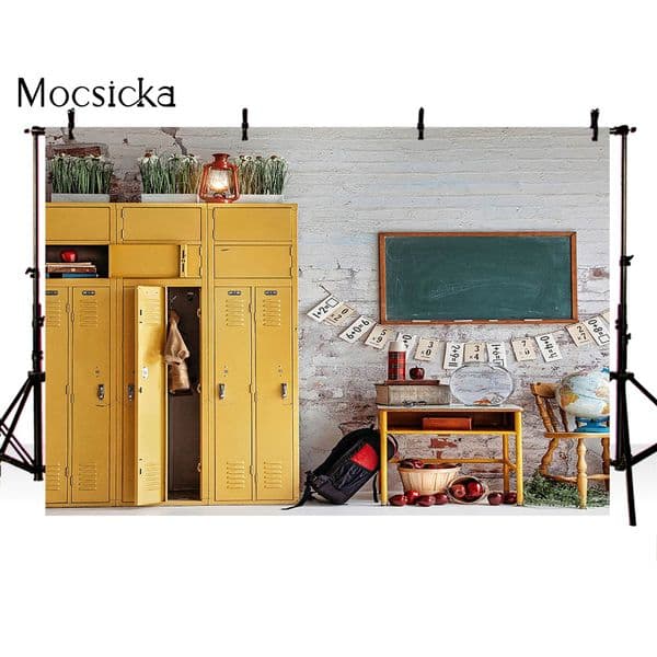 Clever Classroom Birthday Backdrop Newborn Kids Portrait Photo Background Props Children Back To School Back Drop Class Of 2024