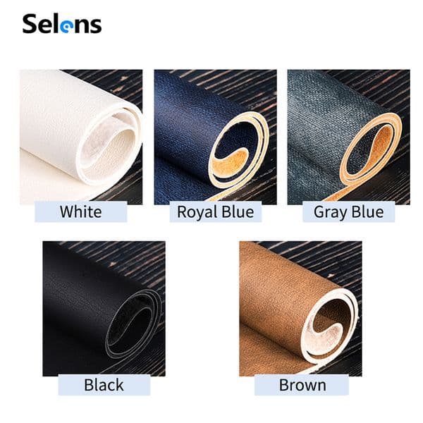Selens Leather 50x68cm Background Cloth Thick Retro Leather Photography Background Bags Shoes Food Background Cloth Photo Props