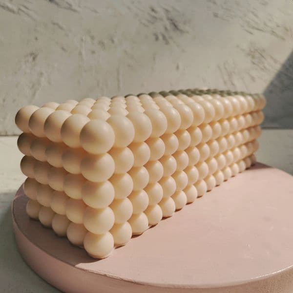DIY Large Unique Cylindrical Ball Soy Candle Mould Silicone Giant Bubble Candle Mold
