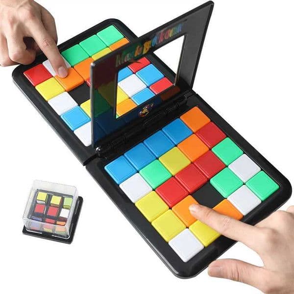 IQ Slide Travel Puzzle Cube 3D Puzzle Racing Table Battle Stacking Block Game Childrens Adult Education Toy Magico Cubo W241109