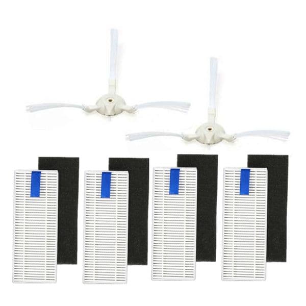 6Pcs/set Robot Vacuum Cleaner Filter Side Brush Kit For Tefal Rg6875 Parts Accessories