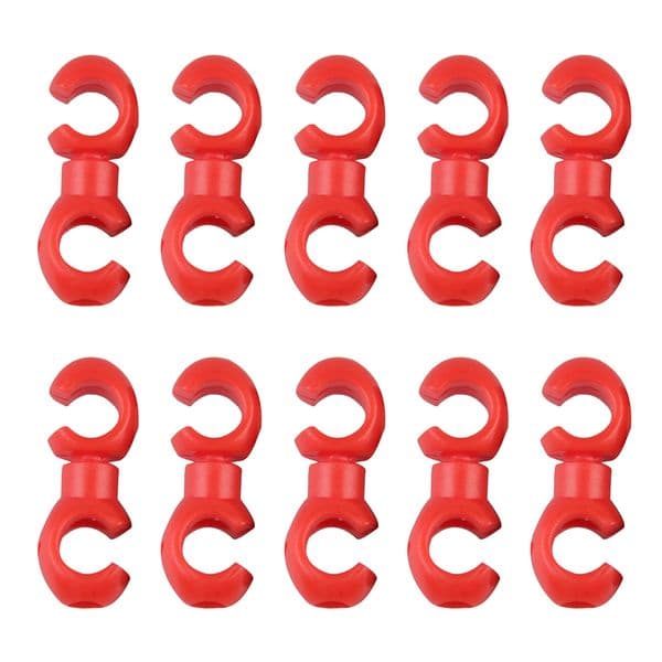 10pcs Bicycle Brake Gear Cable S Style Clips Rotating MTB Buckle Hose Guide MTB Bike Cross Line Hook Tidy Clips