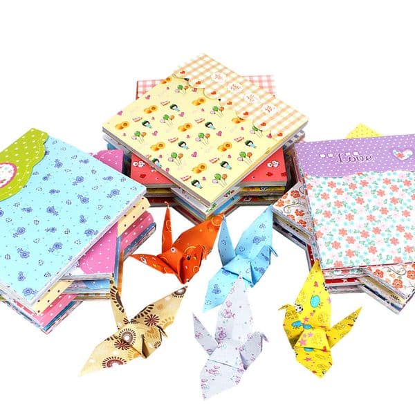 72pcs 15*15cm Mix Color Square Floral Patterns Paper Craft Origami Folding Paper Flower Patterned Papers DIY Kid Gift