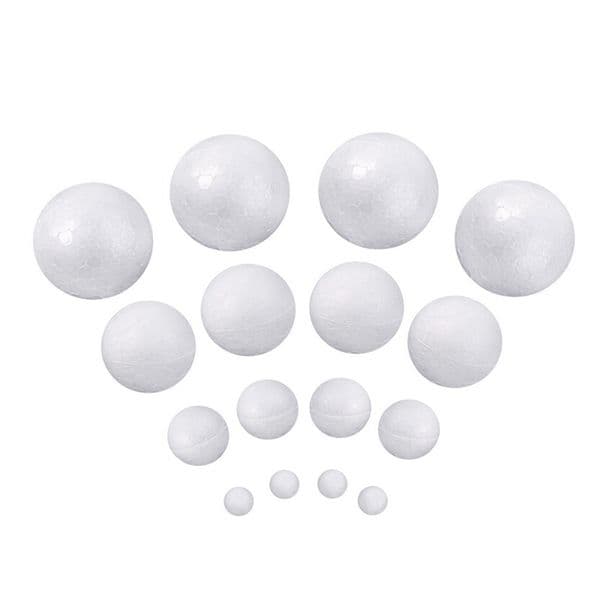 Balls Craftdiy White Decorations Crafts 8Cmsphere Supplies Christmas Polystyrene Round Circles Half Ornament Pieces
