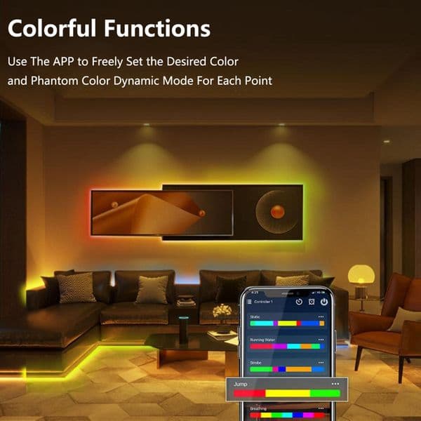Magic Home WS2811 WiFi RGB Pixels Led Controller Comaptible With Alexa/Google Home For Addressable Smart Led Strip DC12-24V