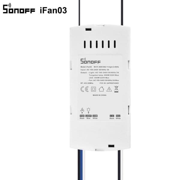 Itead SONOFF iFan03/iFan04 Wifi Ceiling Fan And Light Controller DIY Smart Switch 433mhz RF Remote Control For Smart Home