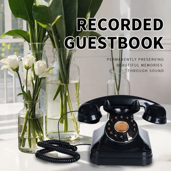 Retro European Blessing Wedding Phone,Recording message telephone,preserving precious memories and recording a beautiful life