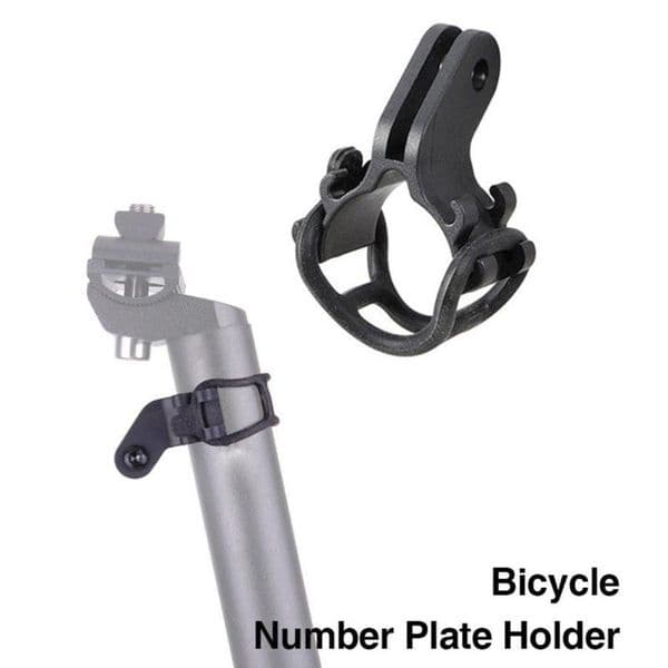 MTB Road Bike Race Number Plate Mount Holder Folding Bicycles Flashlight Computer Stopwatch Plate Holder Card Bracket Support