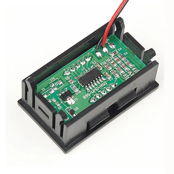 2 Wire Mini Universal Car Digital Voltmeter Gauge Detector 0.56" Red LED Display Panel Auto Voltage Meter Volt Gauge DC 4.5-30V