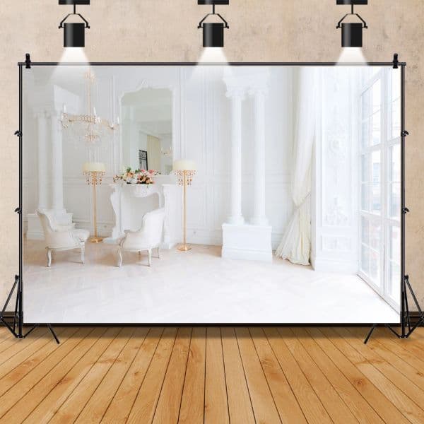 Laeacco House Window Mural Wooden Wall Floor Curtain Baby Child Interior Photo Background Photography Backdrops For Photo Studio