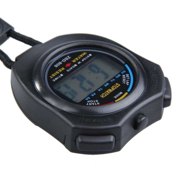 Sports Stopwatch Timer Electronic Handheld Sports Stopwatch Multifunctional Lightweight Portable Durable Convenient with Strap