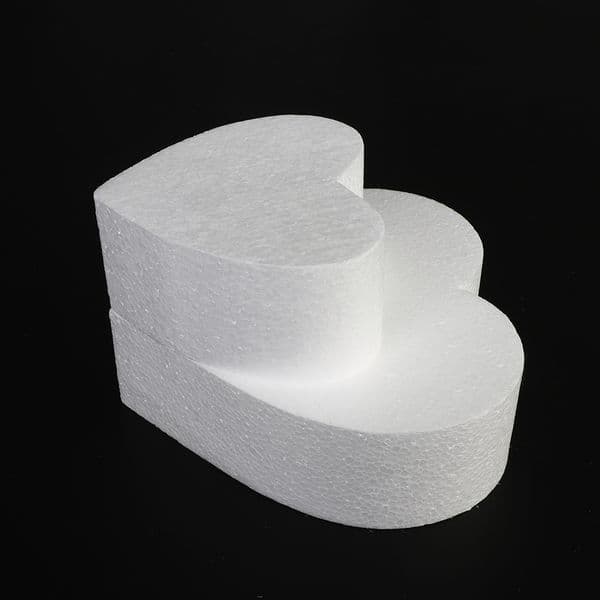 4/6/8/10 Inch Heart Shaped Polystyrene Styrofoam Sugar Craft Dummy Party DIY Practice Model Cake Foam Mold Kitchen Accessories