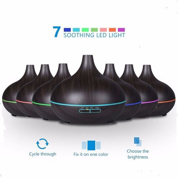 300ml Home Air Humidifier Essential Oil Diffuser Aromatherapy Electric Aroma Diffuser LED Light Ultrasonic Mist Maker Purifier