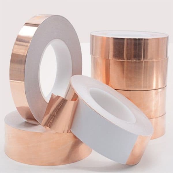 Copper Foil Tape Single-Sided Conductive Adhesive for Crafts Shielding Grounding for PDA PDP 4mm/5mm/8mm/10mm