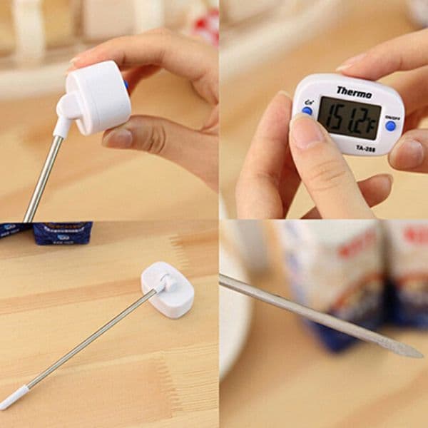 1PCS Digital Kitchen Thermometer For BBQ Electronic Digital Food Probe Thermometer BBQ Water Milk Meat Temperature Kitchen Tools