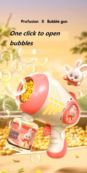 Electric Bubble hine Flashing Light Music new Automatic Bubble Blower Soap water Bubbles Maker 2025 Gun for Children Kid Outdoor Toys