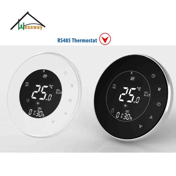 HESSWAY Optional External Sensor Dual Thermostat MODBUS/RS485 for Thermostatic Valve Actuator Switch