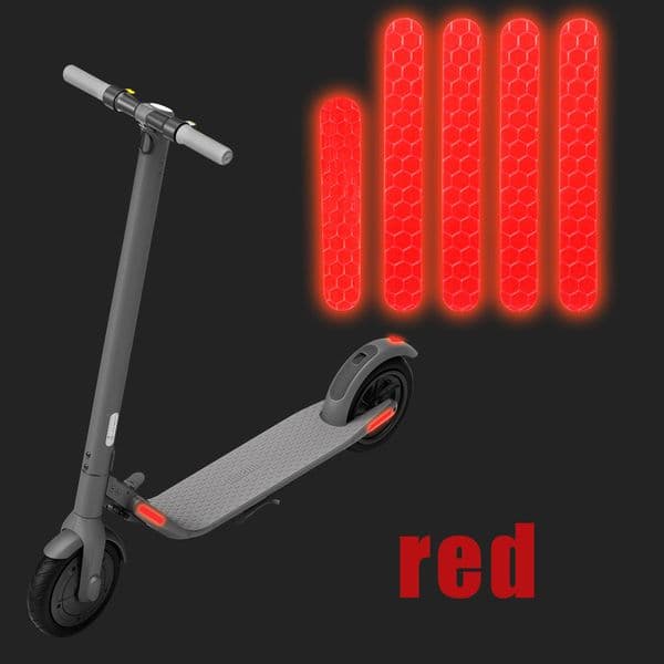 5PCS PVC Reflective Stickers For Ninebot ES1 ES2 ES3 ES4 Electric Scooter Body Night Warning Safty Cycling Accessories
