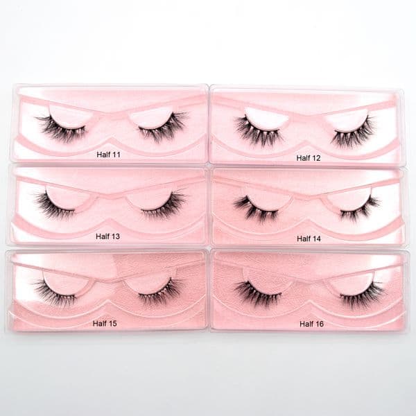Wholesale 10 Pairs Eyelashes Visofree Half Lashes Natural Half Mink Lashes Soft Wispy False Eyelashes Short Makeup Faux Cils