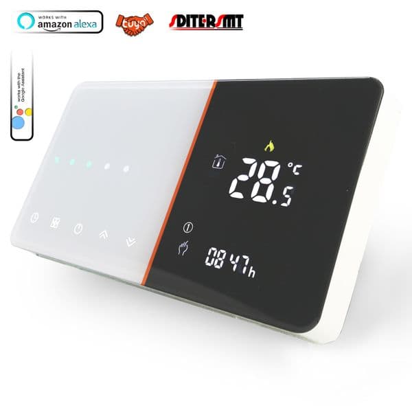 NEW 118 Type Floor Thermostat WIFI for Dual Sensor Fluid Heating Radiator Valve Switch Electric Heat 16A Works Alexa Google Home