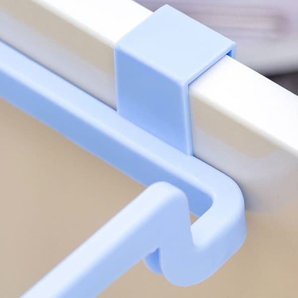 4Pcs New Eco-friendly Kitchen Door Back Hanging Style Cabinet Stand Trash Garbage Bags Support Holder