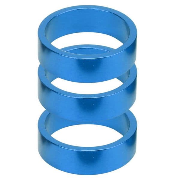 6Pcs 2/3/5/10mm Aluminum Alloy Headset Stem Spacer Fork Washer Cap for 28.6mm Front Stem Fork of MTB Road Bike