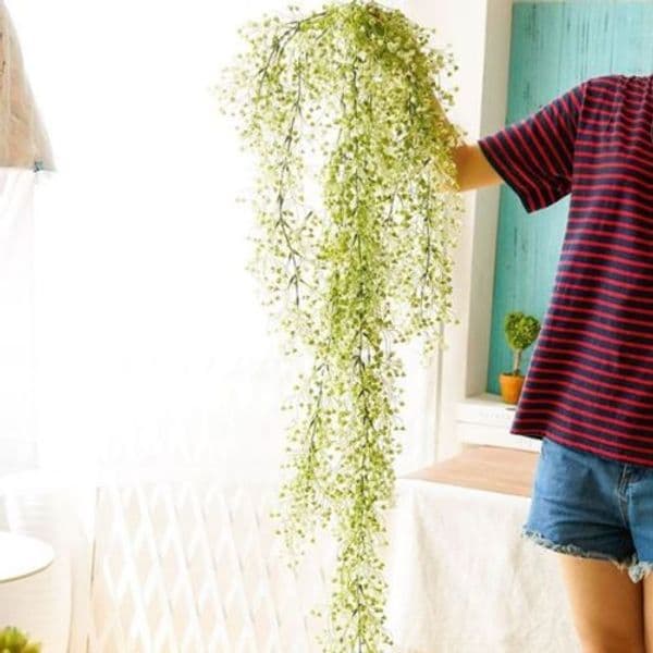 Party Wedding Artificial Flower Hanging Ivy Garland Plants Vine Fake Foliage Floral Wisteria Home Decor DIY Decal