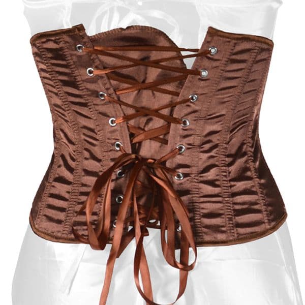 Waist Trainer Corsets Slimming Shaper Belt Short Torso Satin Underbust Corset Sexy Lace Up Bustiers & Corsets Women