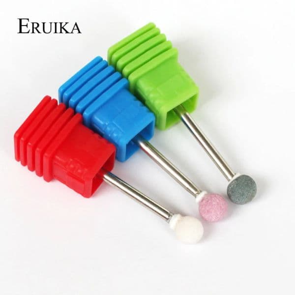 ERUIKA 1PC Ceramic Stone Ball Sharp Nail Drill Bit Korund Matieral Electric Apparatus For Manicure Accessory Nail Tools