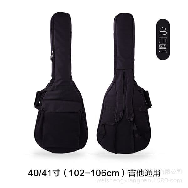 600D Waterproof Guitar Case Double Strap Padded Black Guitar Case Backpack Shoulder Strap Classical Guitar Bag for 40" 41"