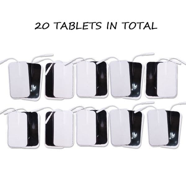e f x Reusable pcs Size mm Plug Tens Electrode Pad For Pulse Digital Acupuncture Therapy Massager Electrical Muscle Stimulator