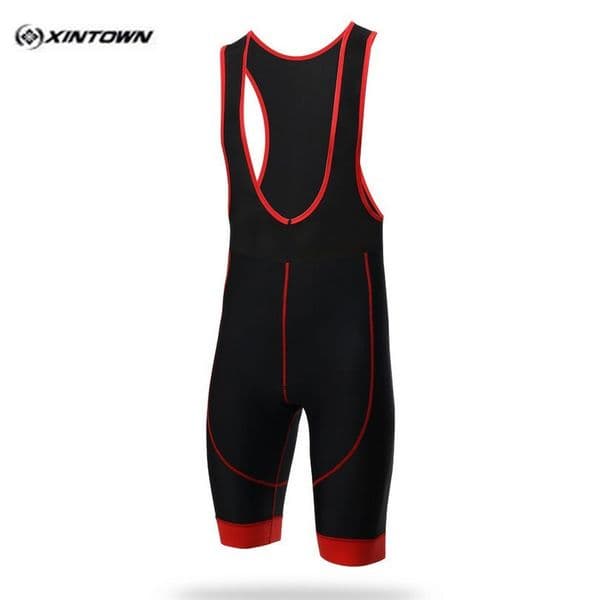2017 XINTOWN Black Bike bib shorts Men cycling 3D GEL Padded Bib Shorts bicycle clothing Team mtb bib short Cycling Short wear