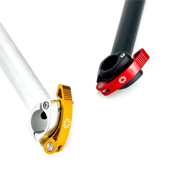 Folding Bike Stem Quick Release Aluminum Alloy Quick Release Lever Fixed Buckle Stem Repair Parts Black Red Gold Pink Red Purple