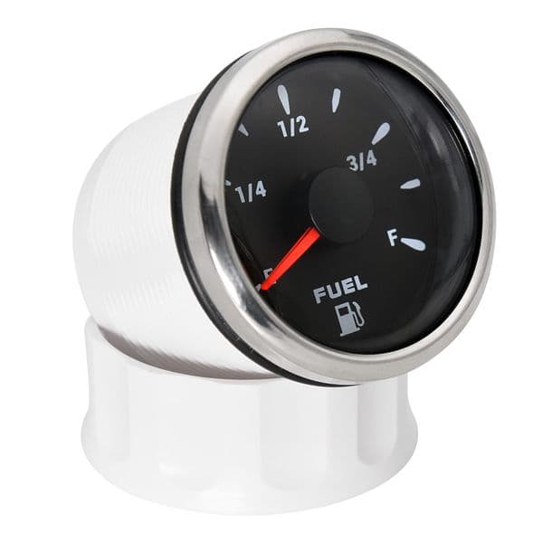 0-190 ohm Fuel Level Gauge 52MM Oil Level Meter Fit Boat Car Fuel Level Gauge Meter 240-33 ohm with 7 Color Backlight 9-32V