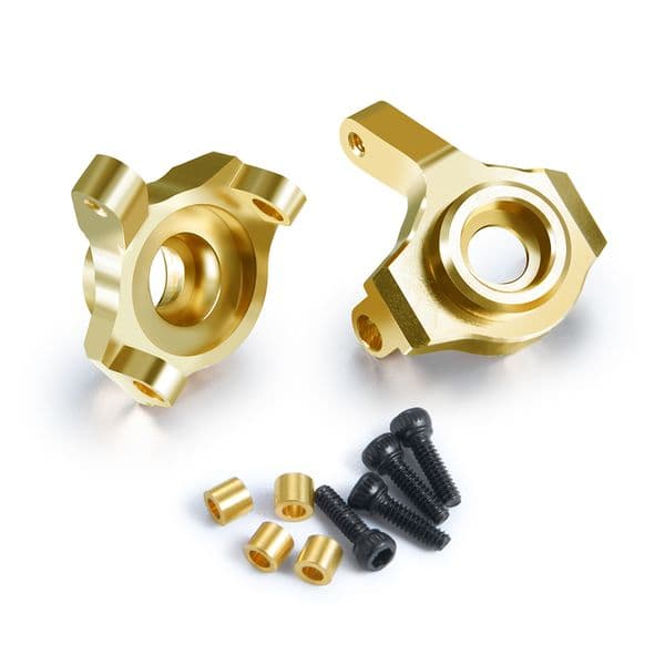AXSPEED Brass Counterweight Steering Knuckles Portal Drive Housing for Axial SCX24 Gladiator 1/24 RC Crawler Car Upgrade Parts