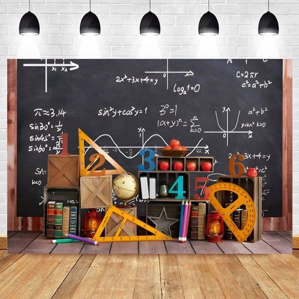 Welcome Back to School Photography Backdrop Blackboard for Kids Party School Bus Pencil Chalkboard Photo Backgrond Photo Booth