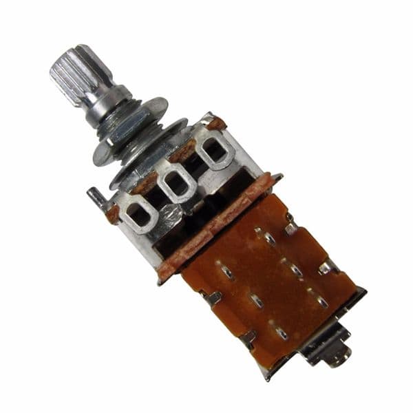 FLEOR 10pcs Guitar Parts Electric Guitar Pot Push Pull Potentiometer Short Shaft A250K / B250K / A500K / B500K Choose
