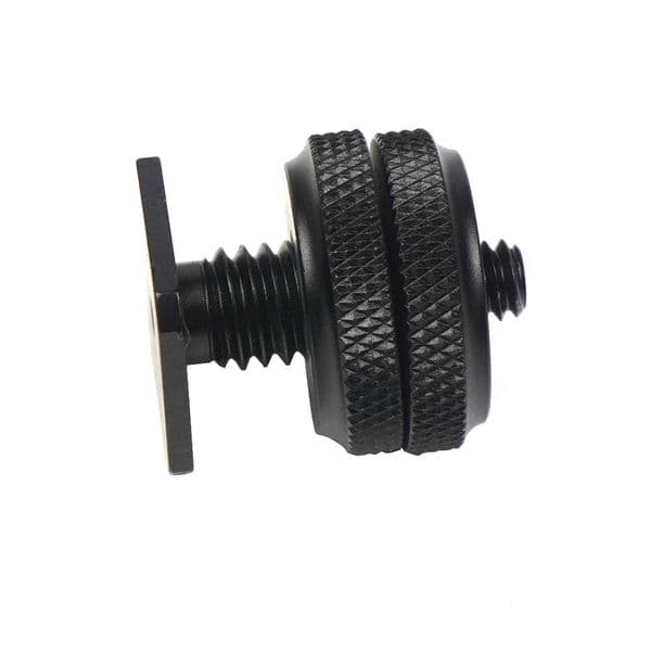 FEICHAO Camera Flash Light Cold Shoe Flash Stand Adapter With 3/8" to 1/4" Inch Tripod Screw Mount for DSLR Camera Speedlite