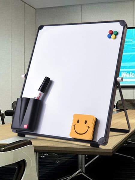 25cm Magnetic Teaching Dry Wipe White Board Set Portable Mini Drawing White Board Erase Boards For Online Lessons Office