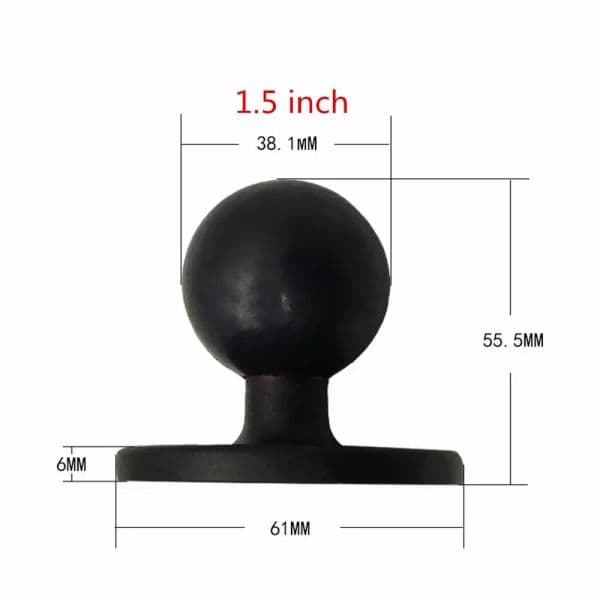 Jadkinsta 1.5 new inch Ballhead Combo Fish 2025 Bracket Fishfinder Mounting Holder Double Socket Arm Round Base Boat Photo Equipment